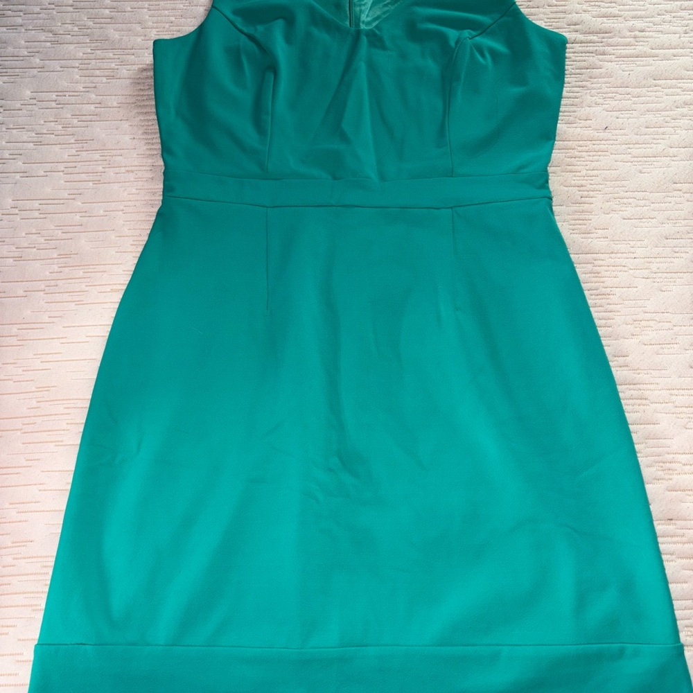 Cynthia Rowley Racerback Teal Dress